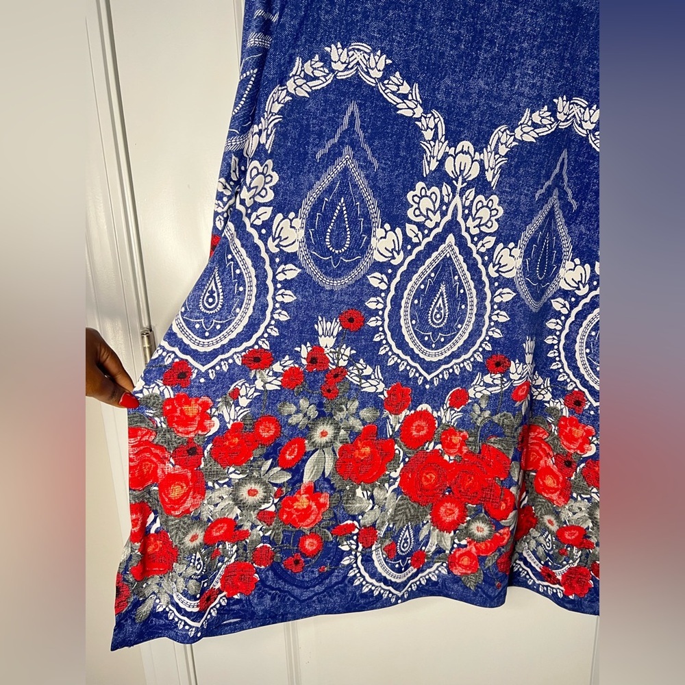 Ali Miles Women’s Floral Print Tunic Sz.L Career Casual Office wear - Picture 11 of 11